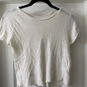 We The Free Cream Short Sleeve Tee